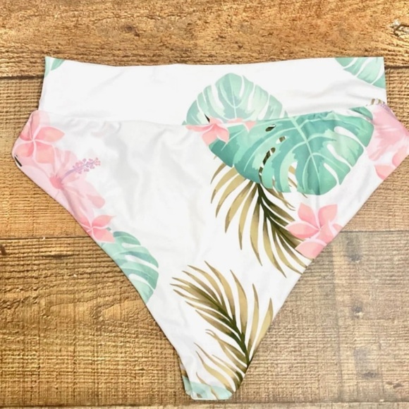 Infamous White Palm Bikini Bottoms size Medium - Picture 4 of 8
